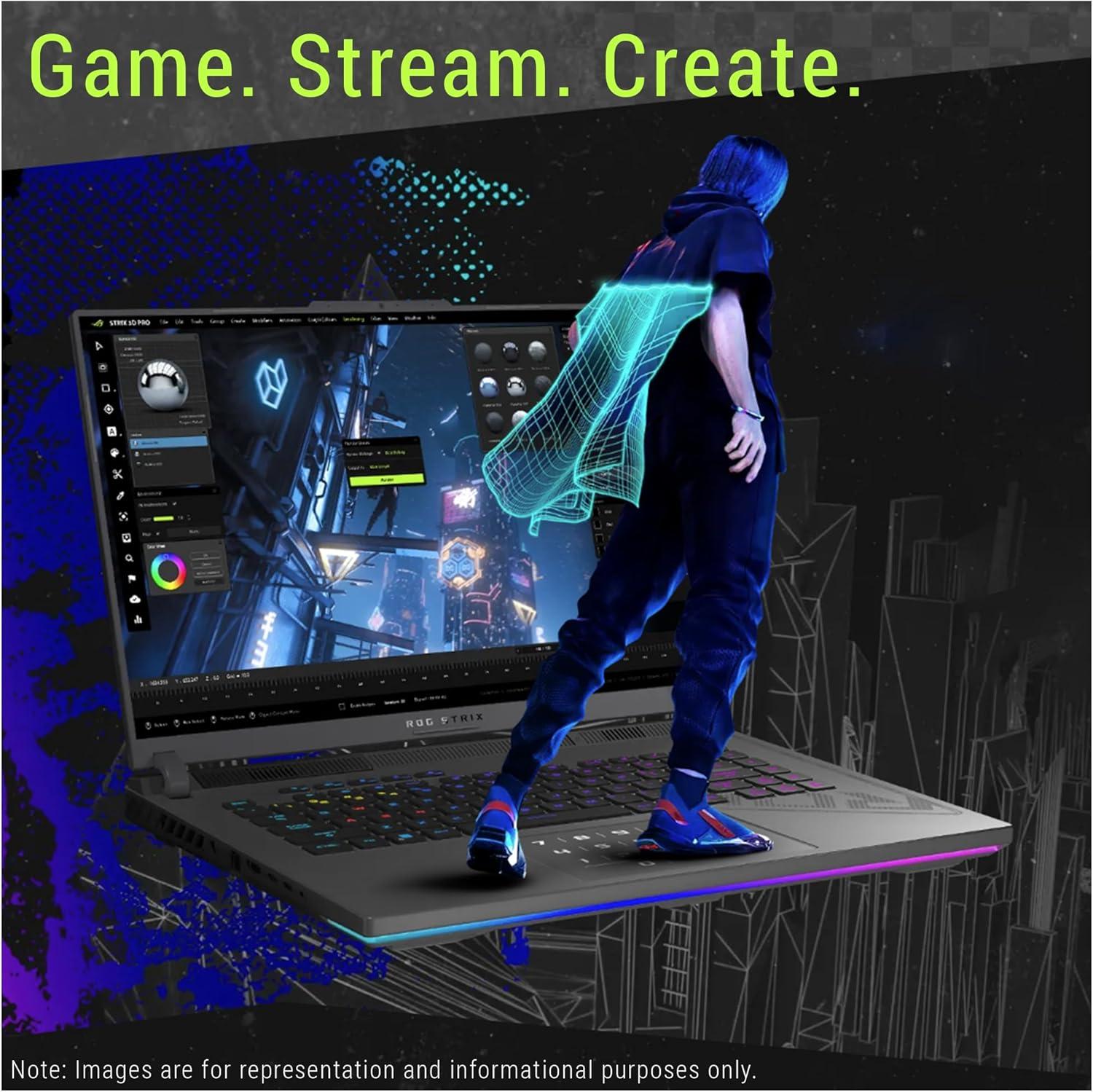 ASUS ROG Strix G16 - KI-Workstation, Flaschenhals ade, TGP-optimiert